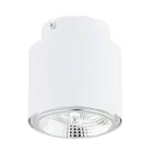 Emibig Plafonnier Nano Acier Blanc | Convient pour 1x GU10 (AR111) - Max 12W
